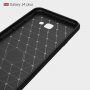 Plastový kryt s brúsenou textúrou pre Samsung Galaxy J4 Plus - červený
