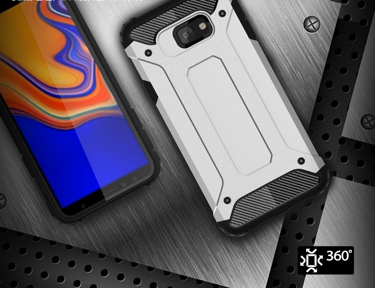Superodolný kryt Armor pre Samsung Galaxy J4 Plus - zlatý