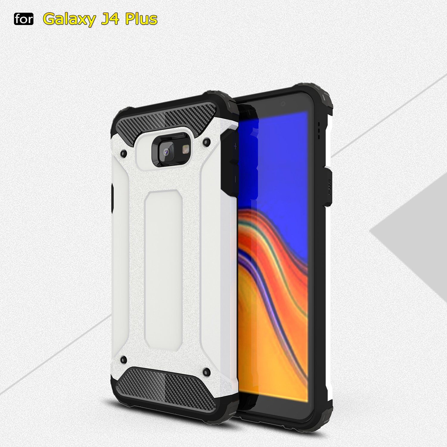 Superodolný kryt Armor pre Samsung Galaxy J4 Plus - zlatý