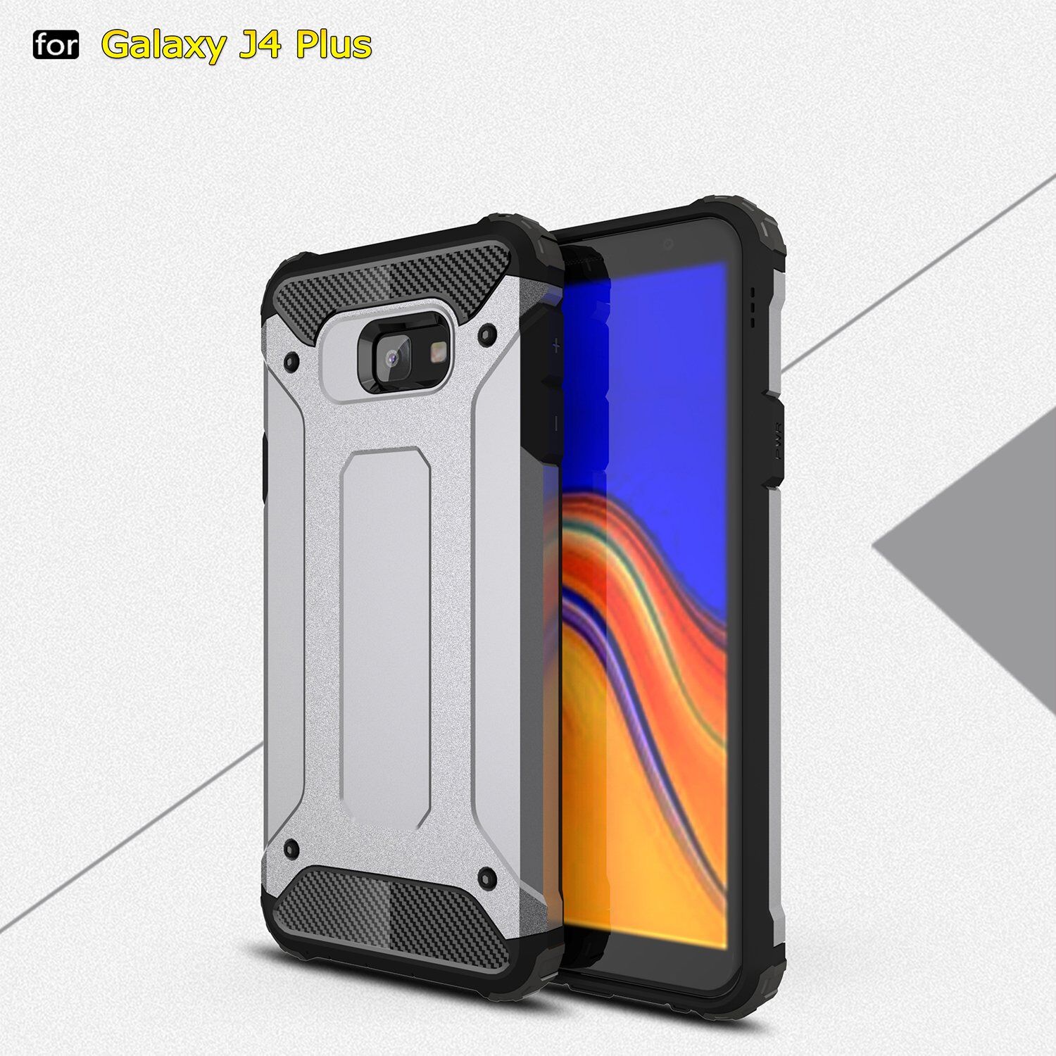 Superodolný kryt Armor pre Samsung Galaxy J4 Plus - zlatý