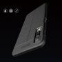 Litchi kožený kryt pre Samsung Galaxy A7 (2018) - červený