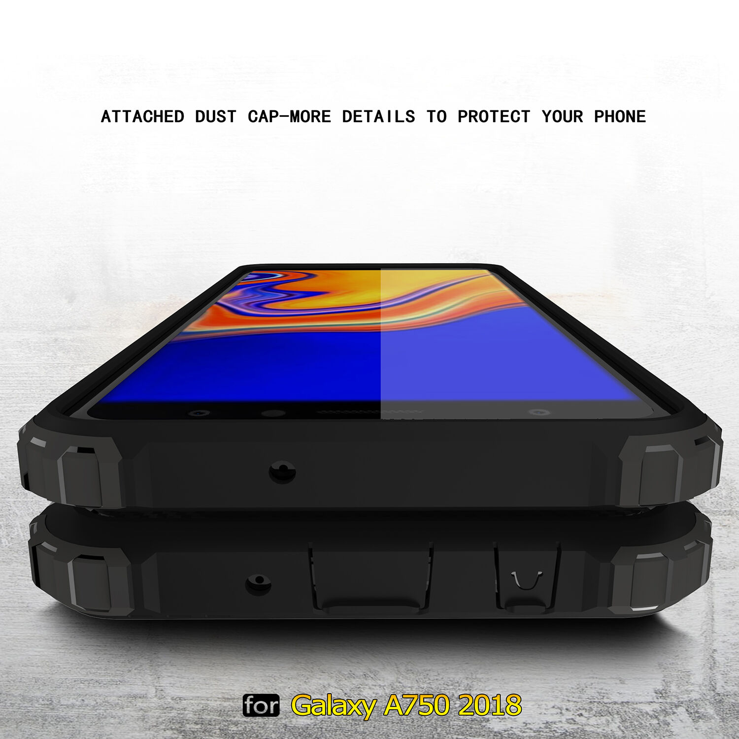 Superodolný kryt Armor pre Samsung Galaxy A7 (2018) - zlatoružový