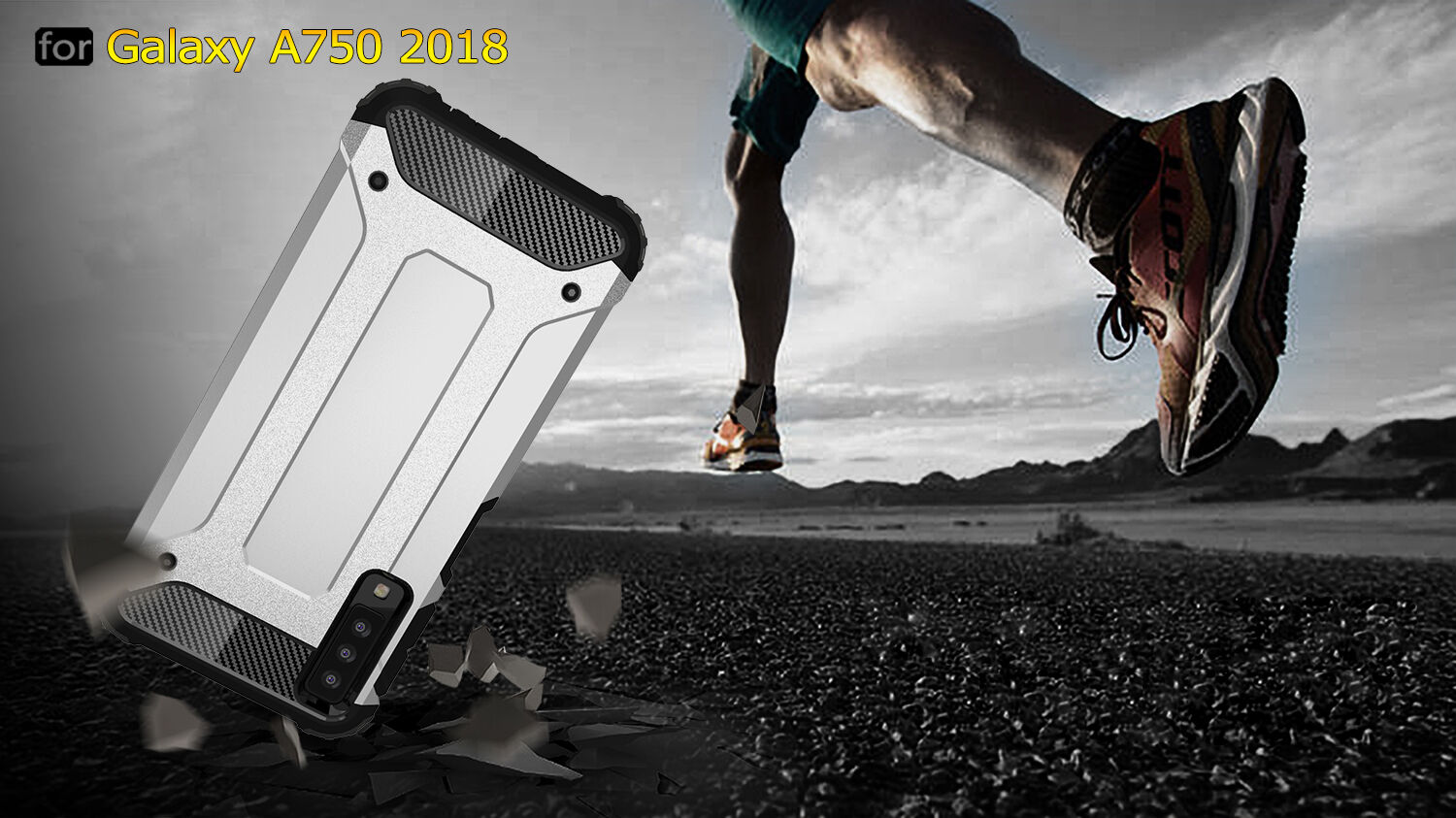 Superodolný kryt Armor pre Samsung Galaxy A7 (2018) - zlatoružový