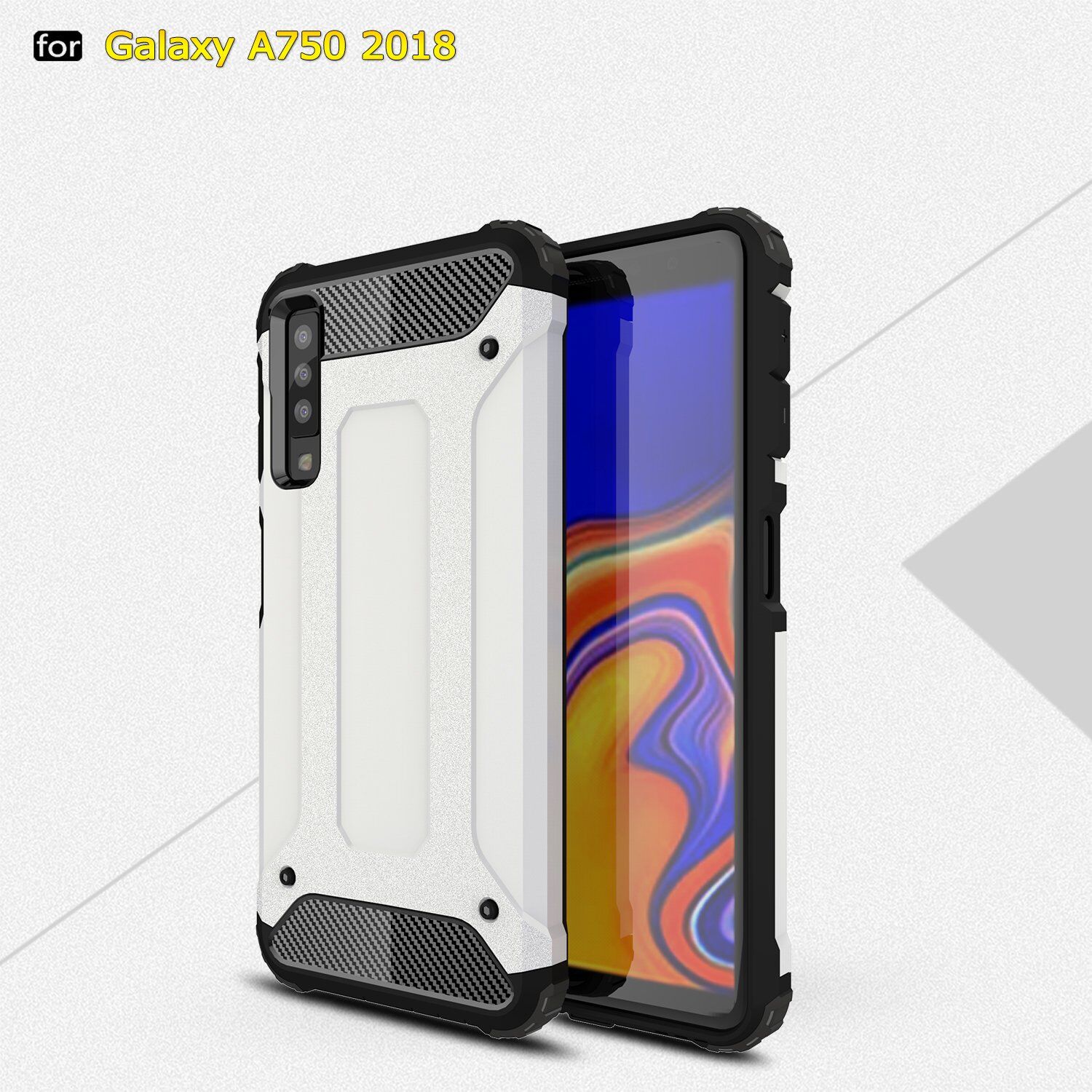 Superodolný kryt Armor pre Samsung Galaxy A7 (2018) - zlatoružový