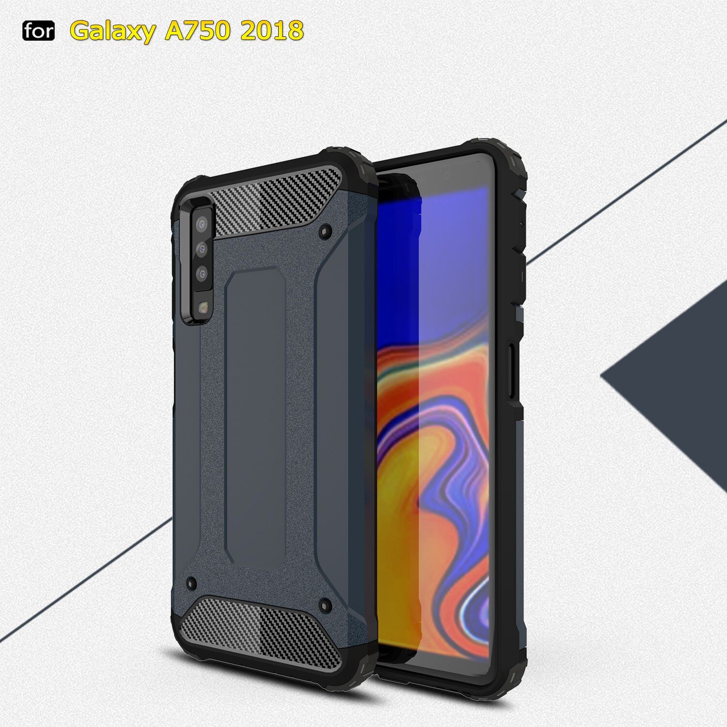 Superodolný kryt Armor pre Samsung Galaxy A7 (2018) - zlatoružový
