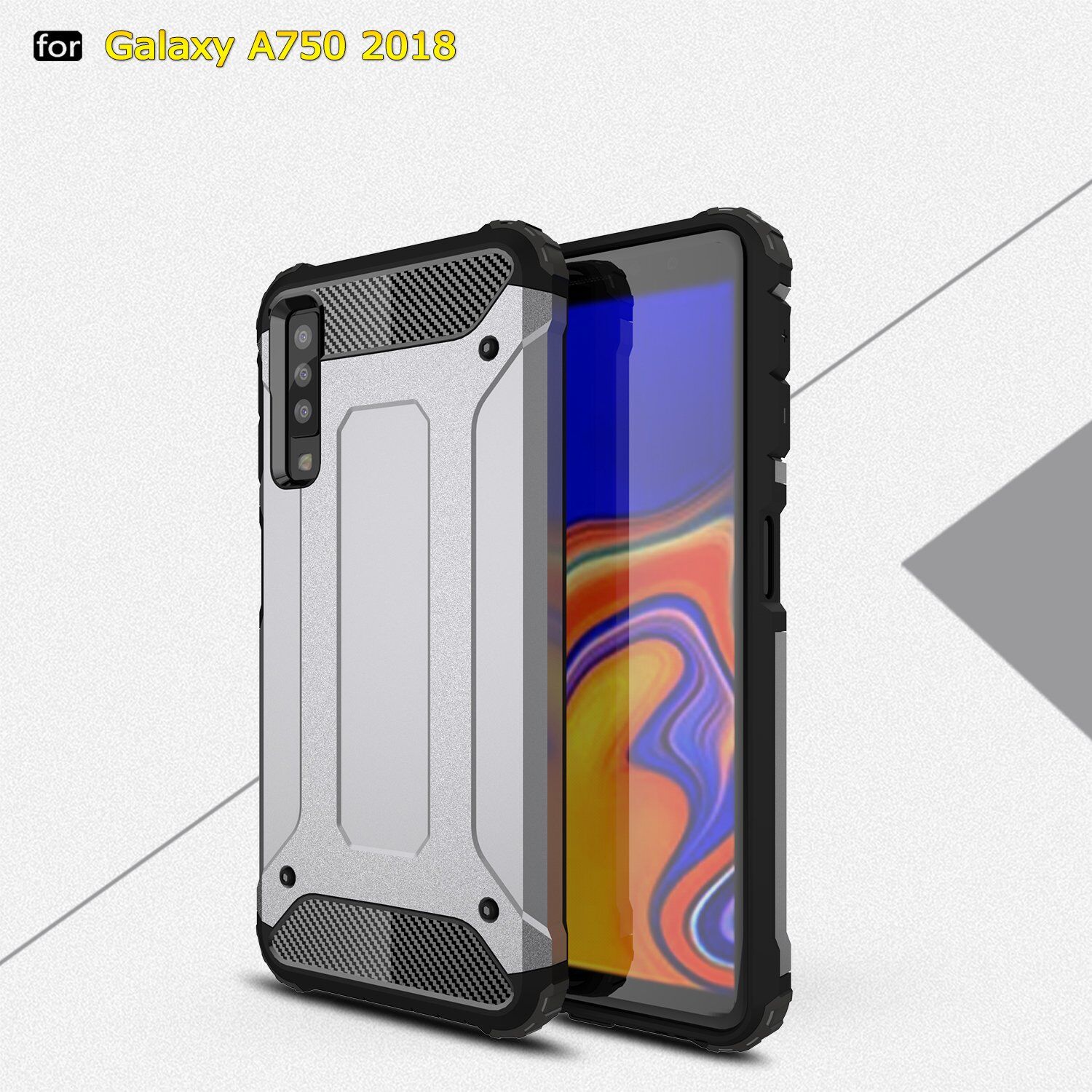 Superodolný kryt Armor pre Samsung Galaxy A7 (2018) - zlatoružový