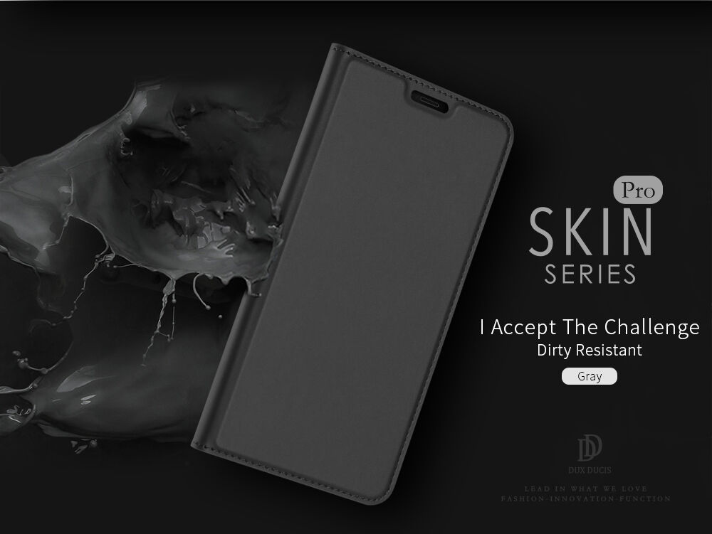 Dux Ducis Skin Pro flipové puzdro pre Samsung Galaxy J4 Plus - sivé