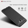 Plastový kryt s brúsenou textúrou pre Samsung Galaxy J6 Plus - tmavomodrý