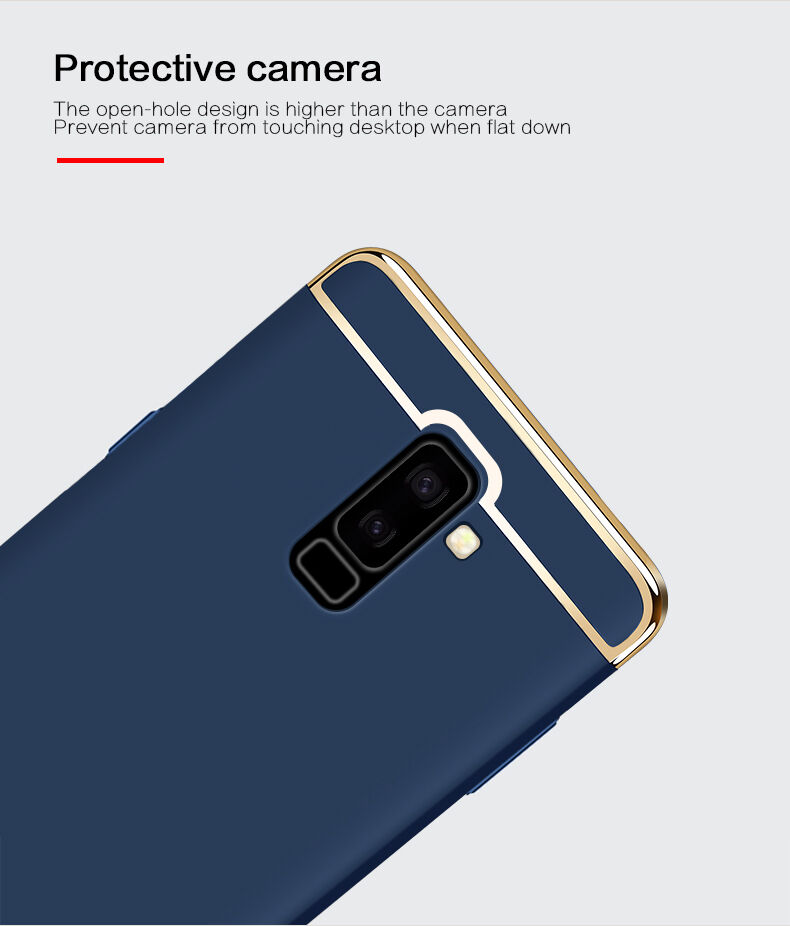 Mofi Guard plastový kryt pre Samsung Galaxy A6 Plus (2018) - strieborný