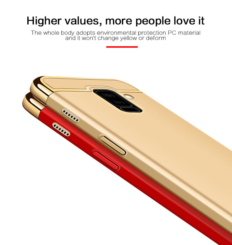 Mofi Guard plastový kryt pre Samsung Galaxy A6 Plus (2018) - strieborný