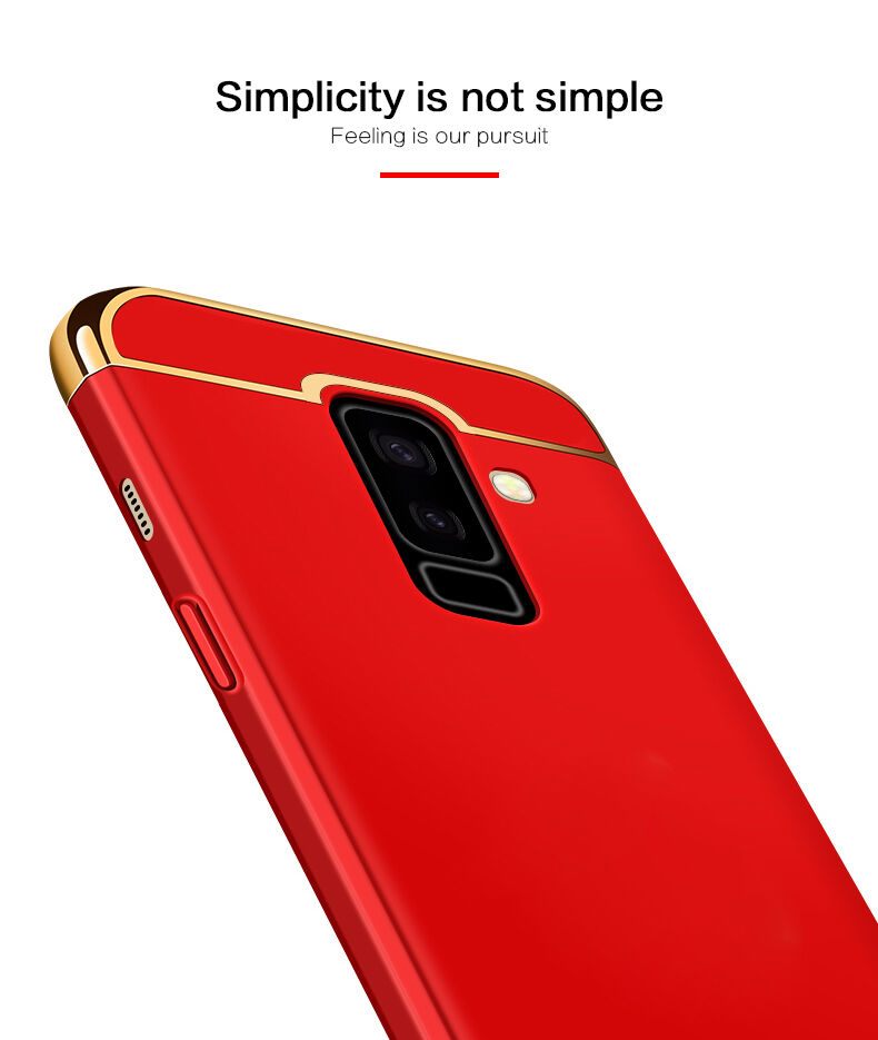 Mofi Guard plastový kryt pre Samsung Galaxy A6 Plus (2018) - strieborný