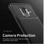 Ipaky plastový kryt s textúrou karbónu pre Samsung Galaxy A6 (2018) - čierny