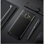 Ipaky plastový kryt s textúrou karbónu pre Samsung Galaxy A6 (2018) - čierny