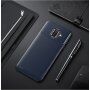 Ipaky plastový kryt s textúrou karbónu pre Samsung Galaxy A6 (2018) - čierny