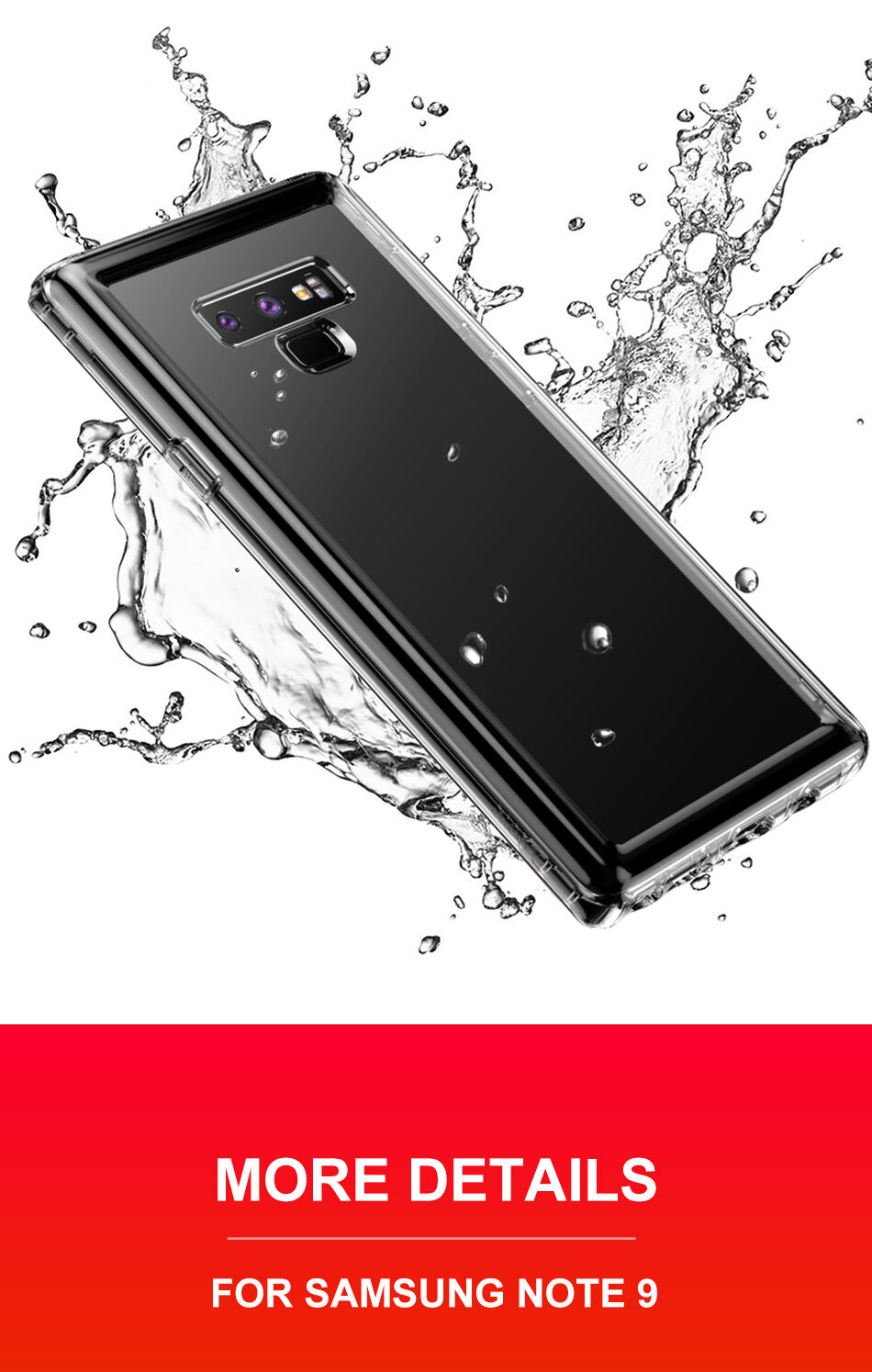 Baseus Safety plastový kryt pre Samsung Galaxy Note 9 - transparentný