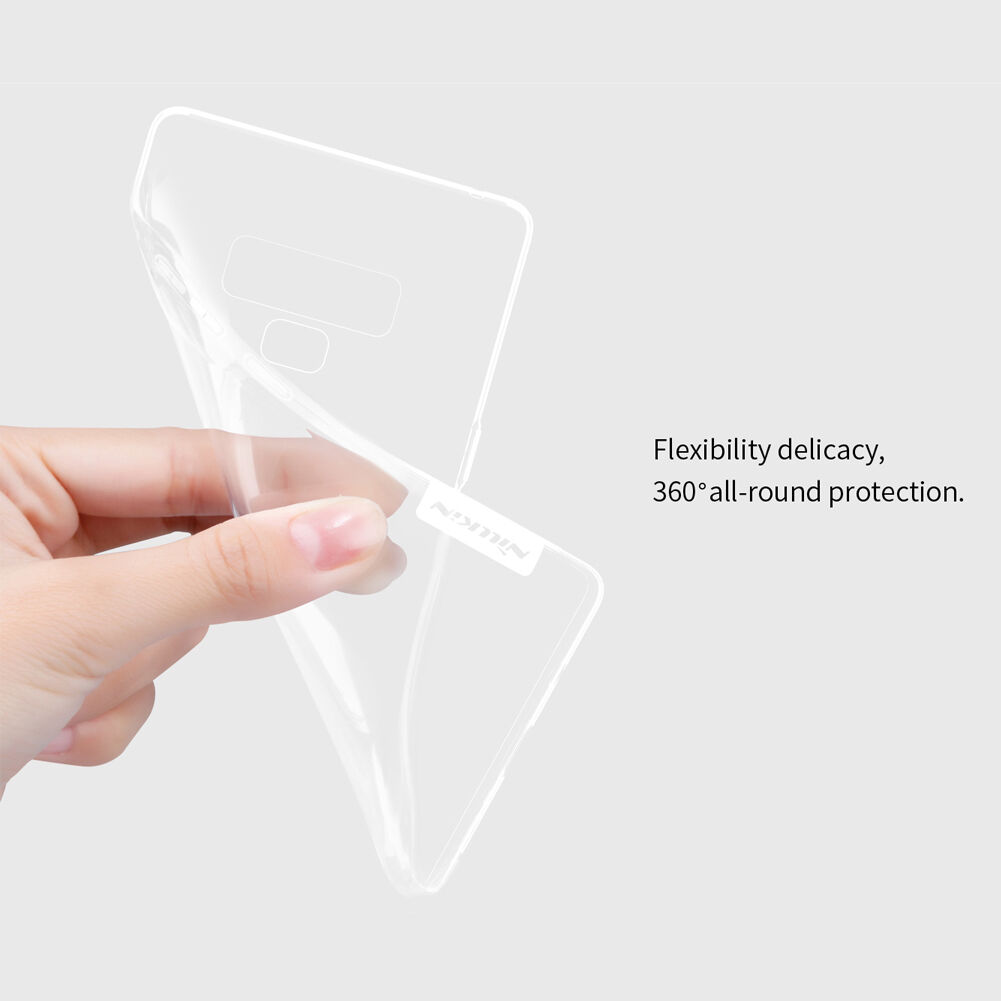Nillkin Nature Plastový transparentný kryt pre Samsung Galaxy Note 9 - sivý