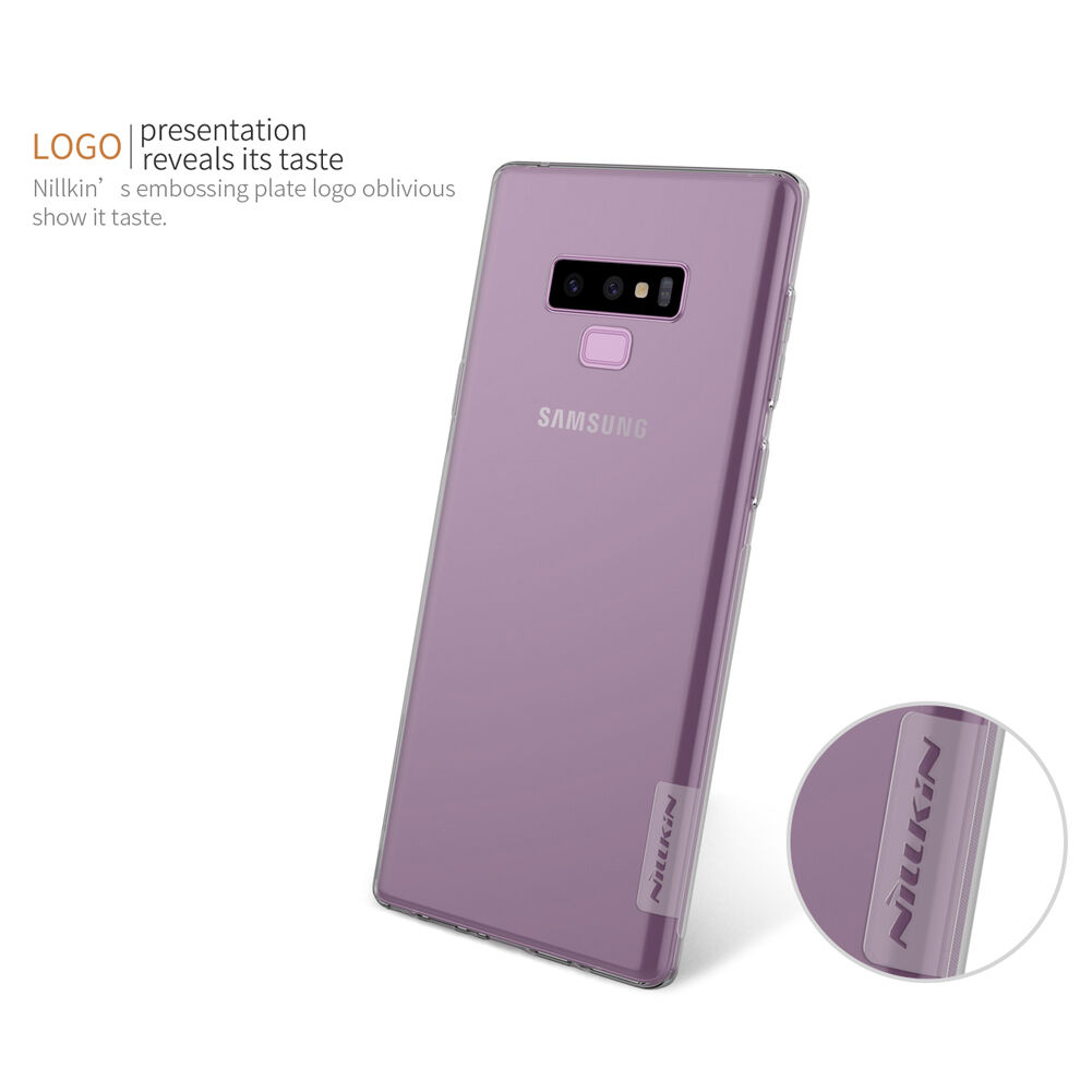 Nillkin Nature Plastový transparentný kryt pre Samsung Galaxy Note 9 - sivý