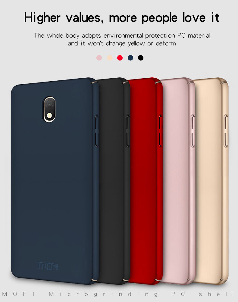 Mofi Plastový kryt Frosted pre Samsung Galaxy J3 (2018) - čierny