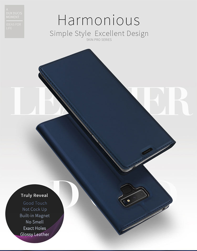 Dux Ducis Skin Pro flipové puzdro pre Samsung Galaxy Note 9 - tmavomodré