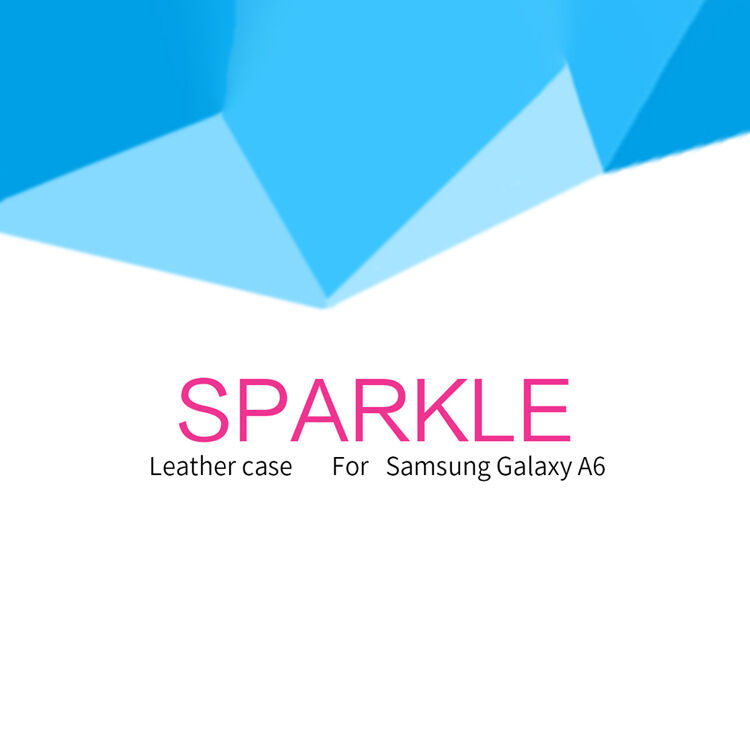 Nillkin Sparkle flipový kryt pre Samsung Galaxy A6 (2018) - zlatý