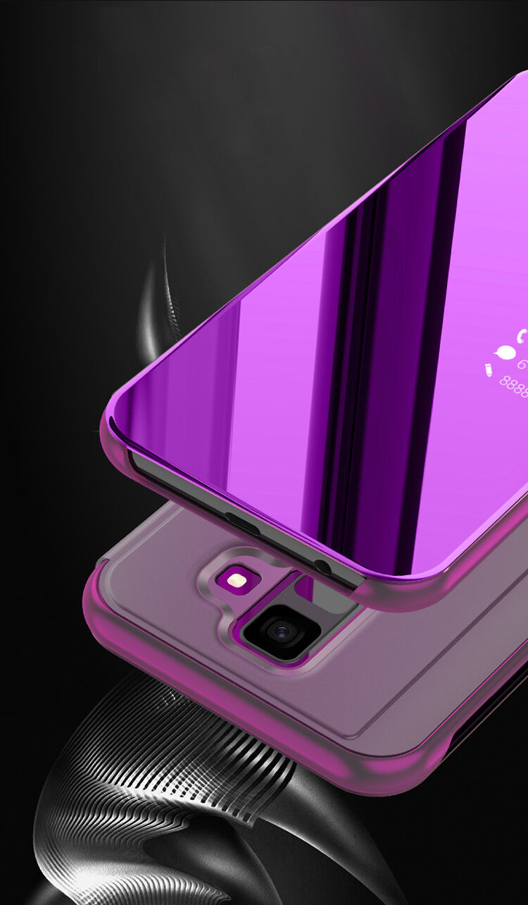 Zrkadlový pokovený kryt pre Samsung Galaxy A6 (2018) - zlatý