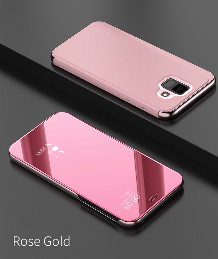 Zrkadlový pokovený kryt pre Samsung Galaxy A6 (2018) - zlatý