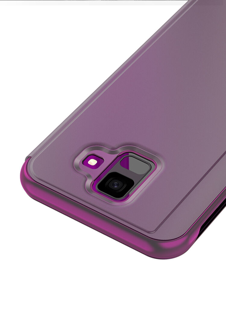 Zrkadlový pokovený kryt pre Samsung Galaxy A6 (2018) - strieborný
