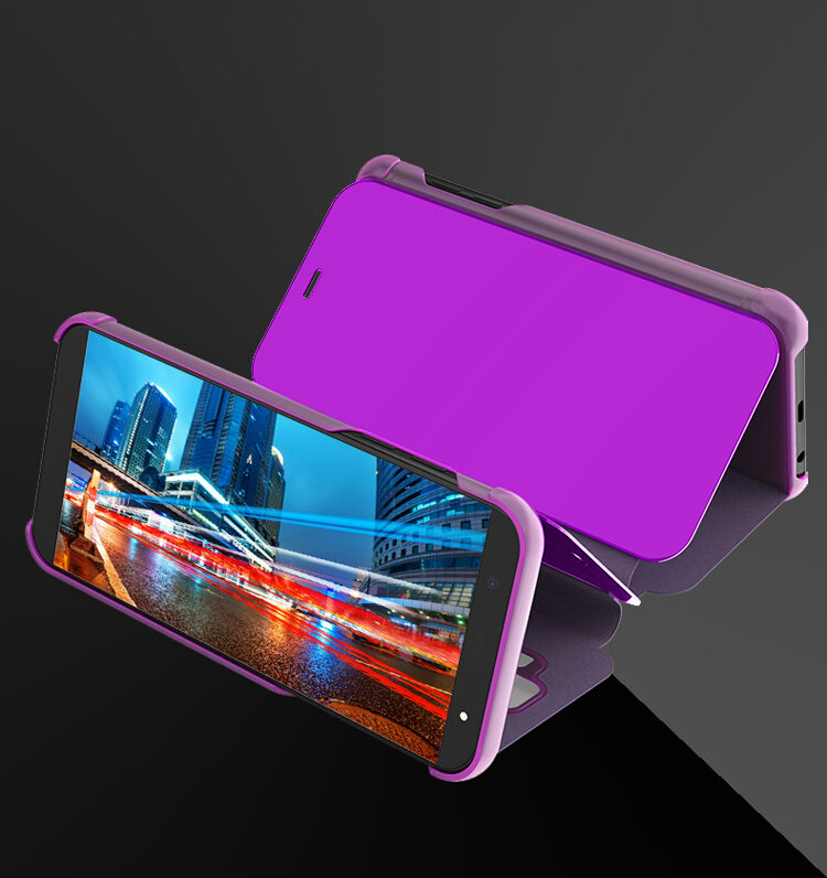 Zrkadlový pokovený kryt pre Samsung Galaxy A6 (2018) - strieborný