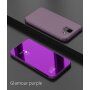 Zrkadlový pokovený kryt pre Samsung Galaxy A6 (2018) - strieborný
