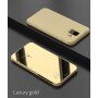 Zrkadlový pokovený kryt pre Samsung Galaxy A6 (2018) - strieborný