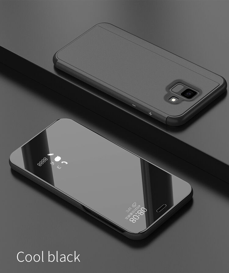 Zrkadlový pokovený kryt pre Samsung Galaxy A6 (2018) - strieborný