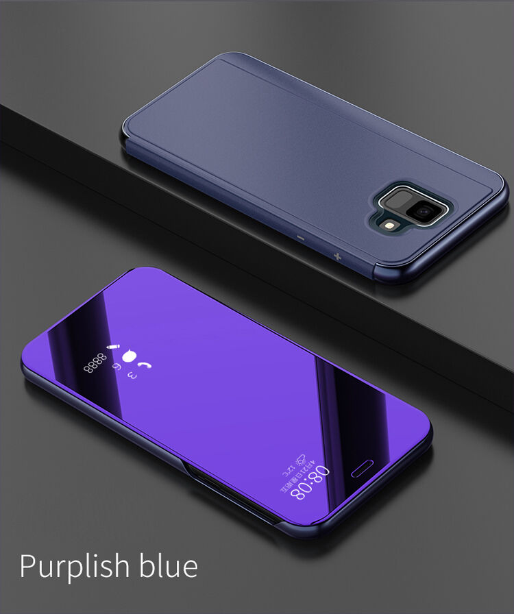 Zrkadlový pokovený kryt pre Samsung Galaxy A6 (2018) - strieborný