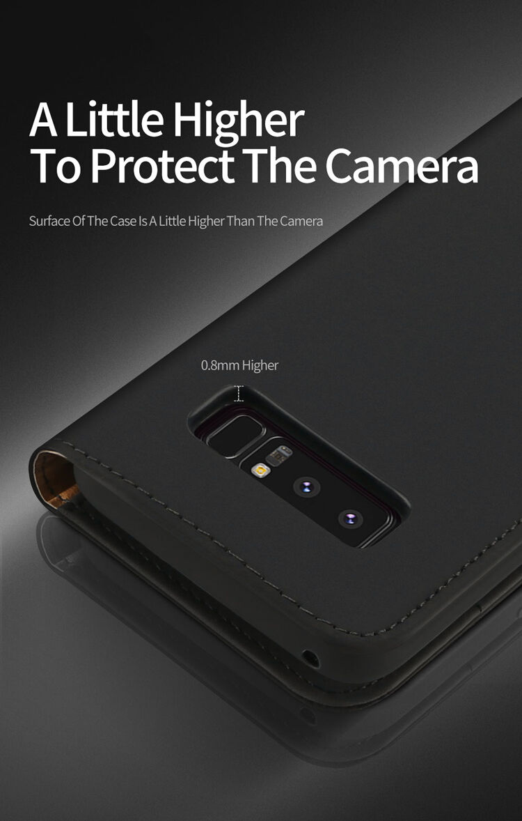 Dux Ducis Wish flipové puzdro pre Samsung Galaxy Note 8 - hnedé