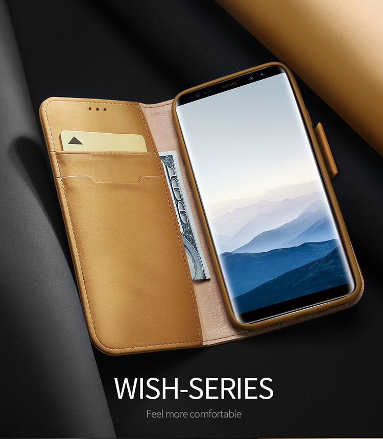 Dux Ducis Wish flipové puzdro pre Samsung Galaxy Note 8 - hnedé