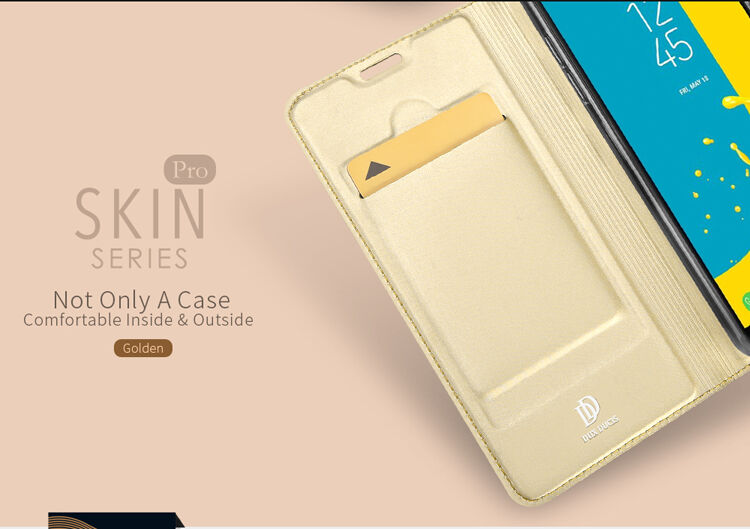 Dux Ducis Skin Pro flipové puzdro pre Samsung Galaxy J6 (2018) - zlaté
