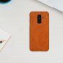 Nillkin Qin Kožené flipové puzdro pre Samsung Galaxy A6 Plus (2018) - hnedé
