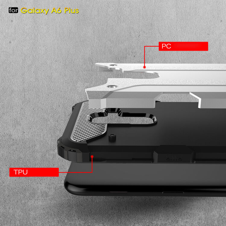 Superodolný kryt Armor pre Samsung Galaxy A6 Plus (2018) - zlatoružový