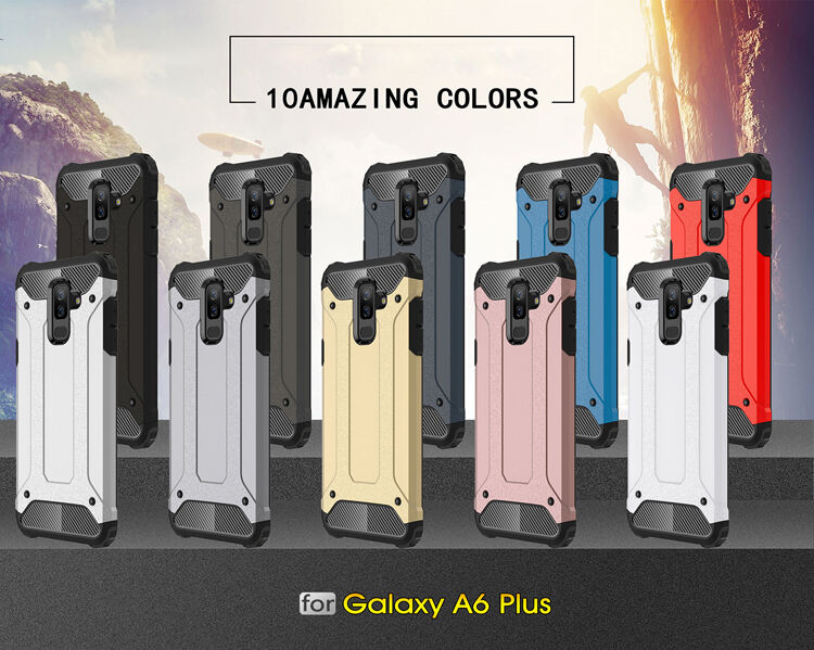 Superodolný kryt Armor pre Samsung Galaxy A6 Plus (2018) - zlatoružový