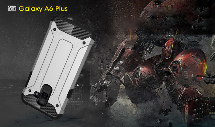 Superodolný kryt Armor pre Samsung Galaxy A6 Plus (2018) - zlatoružový
