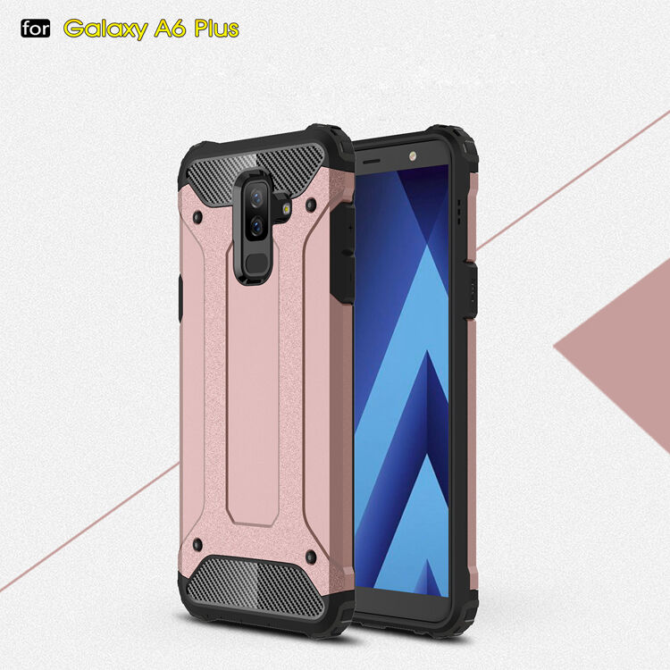 Superodolný kryt Armor pre Samsung Galaxy A6 Plus (2018) - zlatoružový