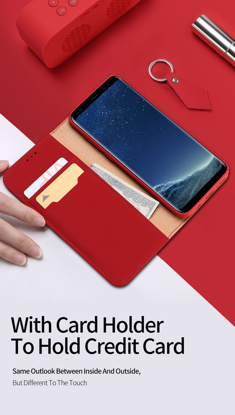 Dux Ducis Wish flipové puzdro pre Samsung Galaxy S8 Plus - červené
