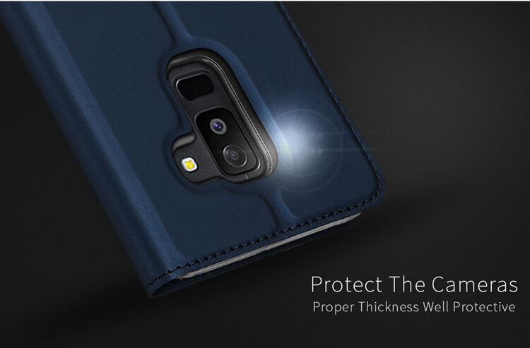 Dux Ducis Skin Pro flipové puzdro pre Samsung Galaxy A6 Plus (2018) - tmavomodré