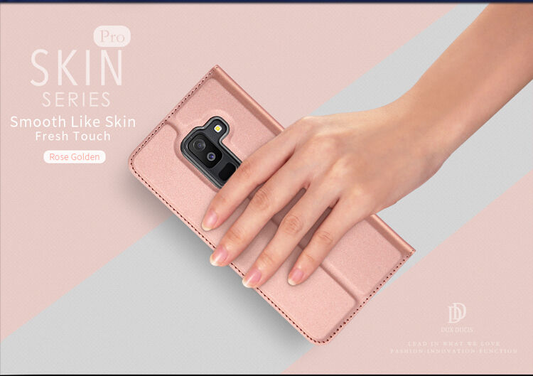 Dux Ducis Skin Pro flipové puzdro pre Samsung Galaxy A6 Plus (2018) - zlaté
