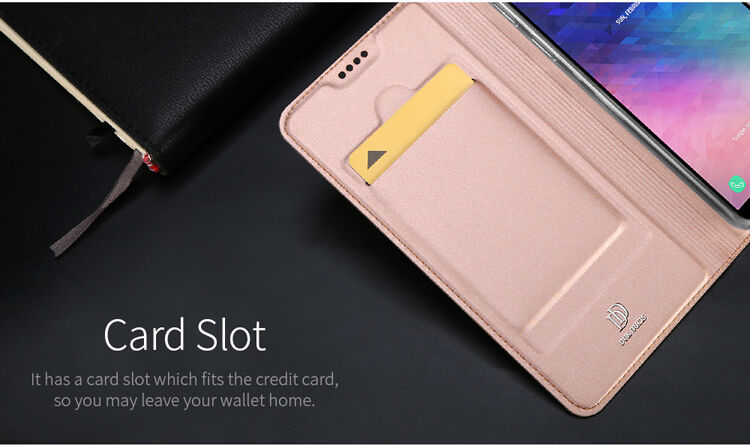 Dux Ducis Skin Pro flipové puzdro pre Samsung Galaxy A6 Plus (2018) - sivé