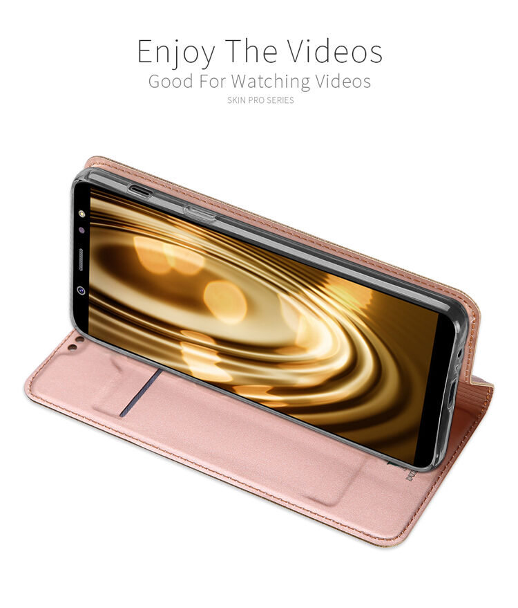 Dux Ducis Skin Pro flipové puzdro pre Samsung Galaxy A6 Plus (2018) - sivé