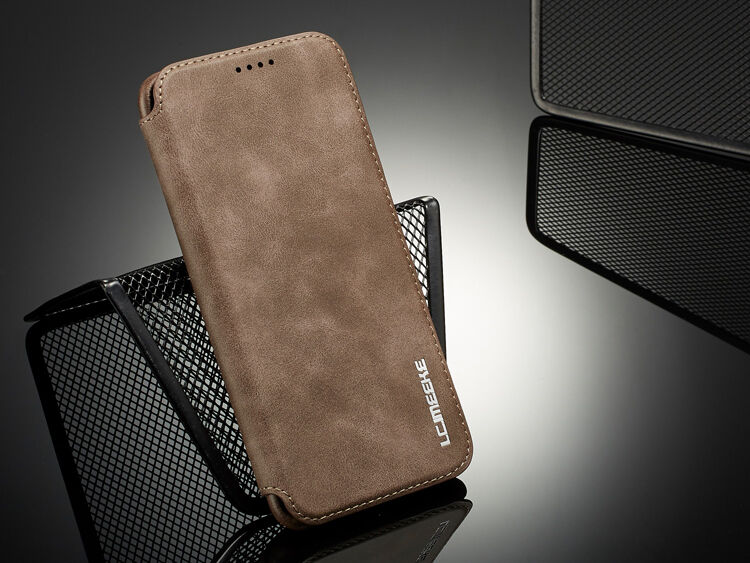 LC.Imeeke kožené flipové puzdro pre Samsung Galaxy S9 - červené