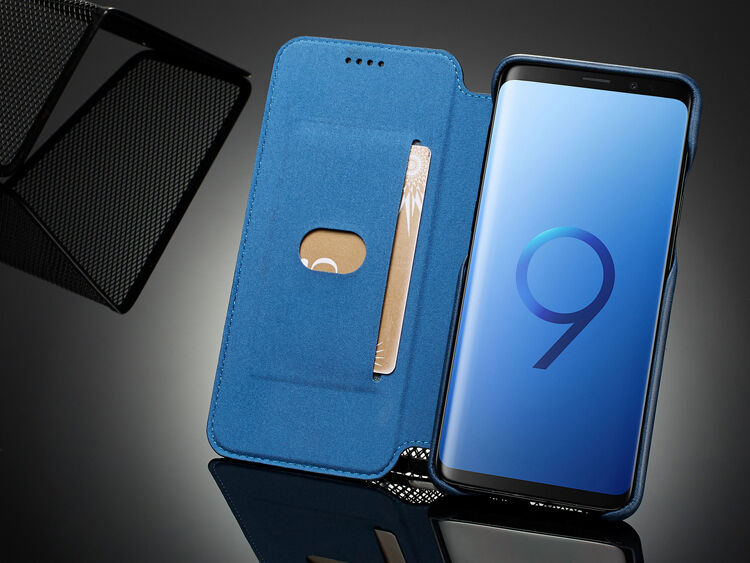 LC.Imeeke kožené flipové puzdro pre Samsung Galaxy S9 - čierne