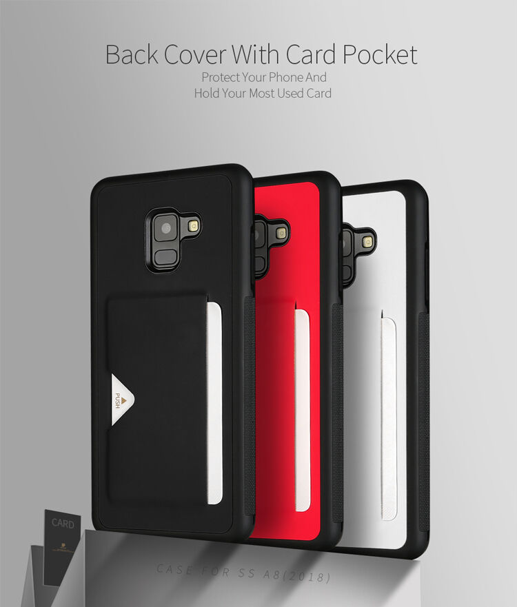 Dux Ducis Pocard kožený kryt pre Samsung Galaxy A8 (2018) - biely