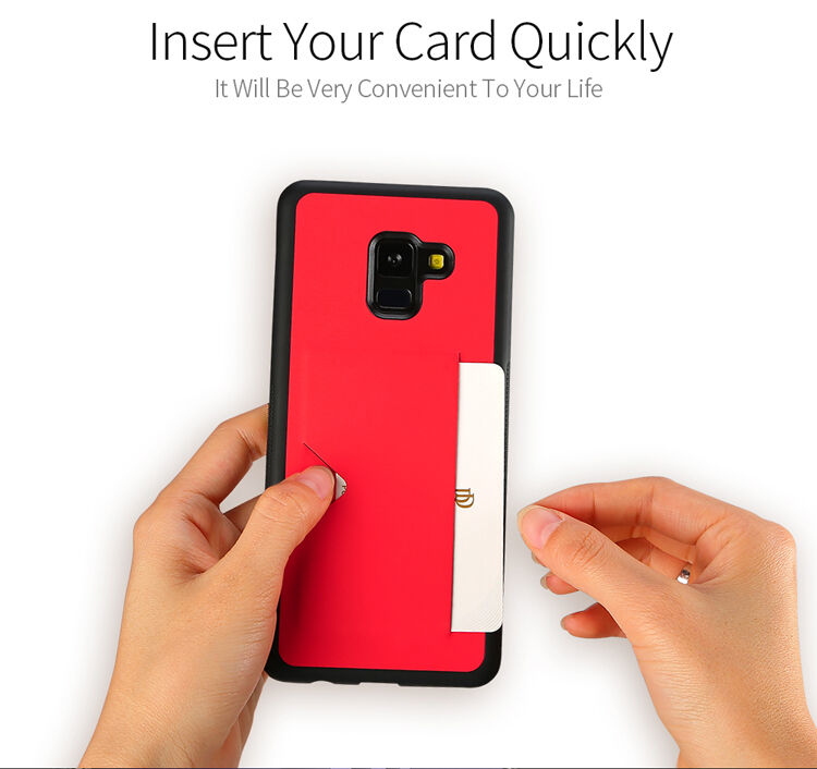 Dux Ducis Pocard kožený kryt pre Samsung Galaxy A8 (2018) - biely