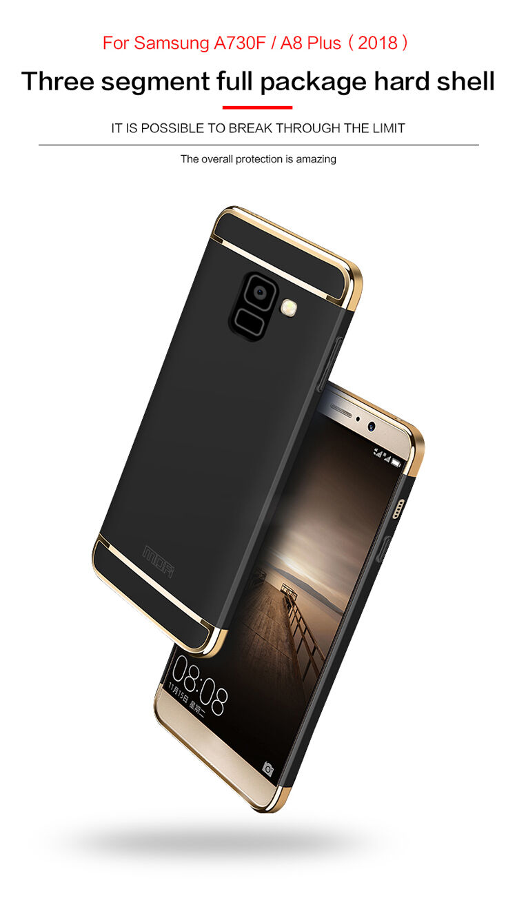 Mofi Plastový kryt pre Samsung Galaxy A8 Plus (2018) - modrý